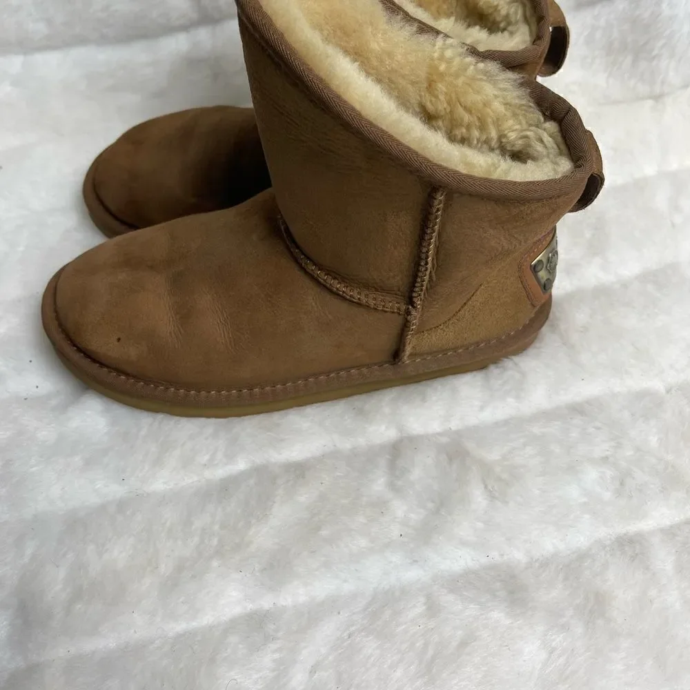 Australia Luxe Cosy short boots brown sheepskin and shearling lining siz…